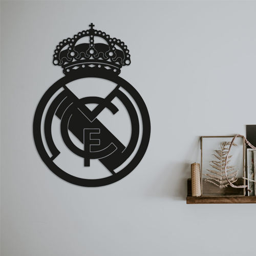 Декор для стін Панно з дерева Real Madrid 45х63 см