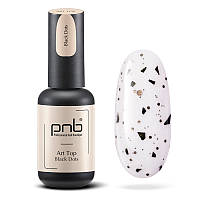 Топ для гель-лаку PNB Art Top Black Dots (матовий, без липкого шару), 8 мл