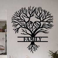 Декор для стен Панно из дерева Семейное древо 70х63 см