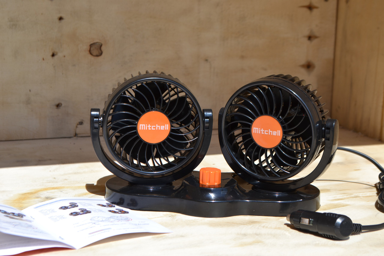 Вентилятор автомобільний від прикурювача 24 вольт (дві швидкості ...