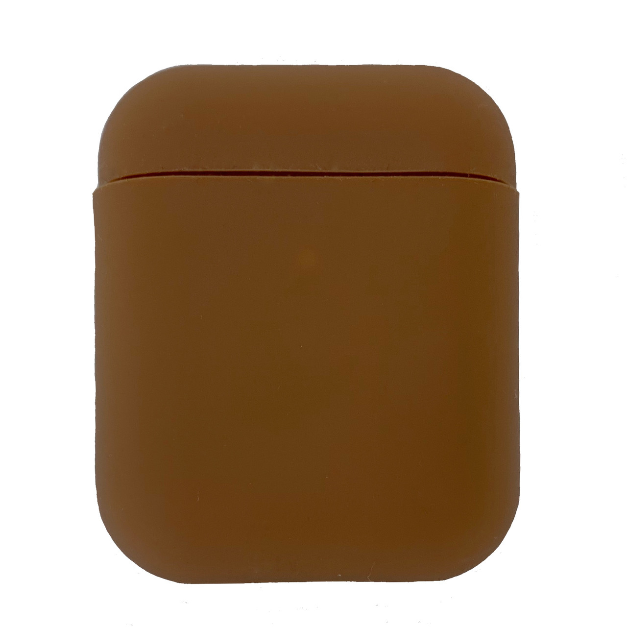 Чохол для навушників AirPods 1/2 (тонкий) коричневий, фото 1
