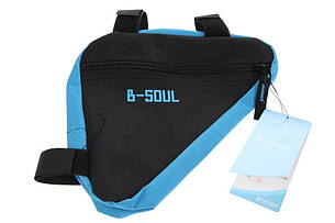 Сумка під раму кутова B-Soul BG064 чорний / синій (BIB-046)