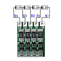 Плата балансування акумуляторів 4S LiFePO4, 14.4V / 58 mA