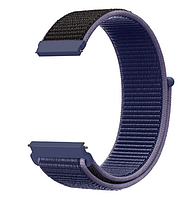 Ремінець CDK Nylon Sport Loop 20mm для Garmin Forerunner 245 Music (012415) (midnight blue)