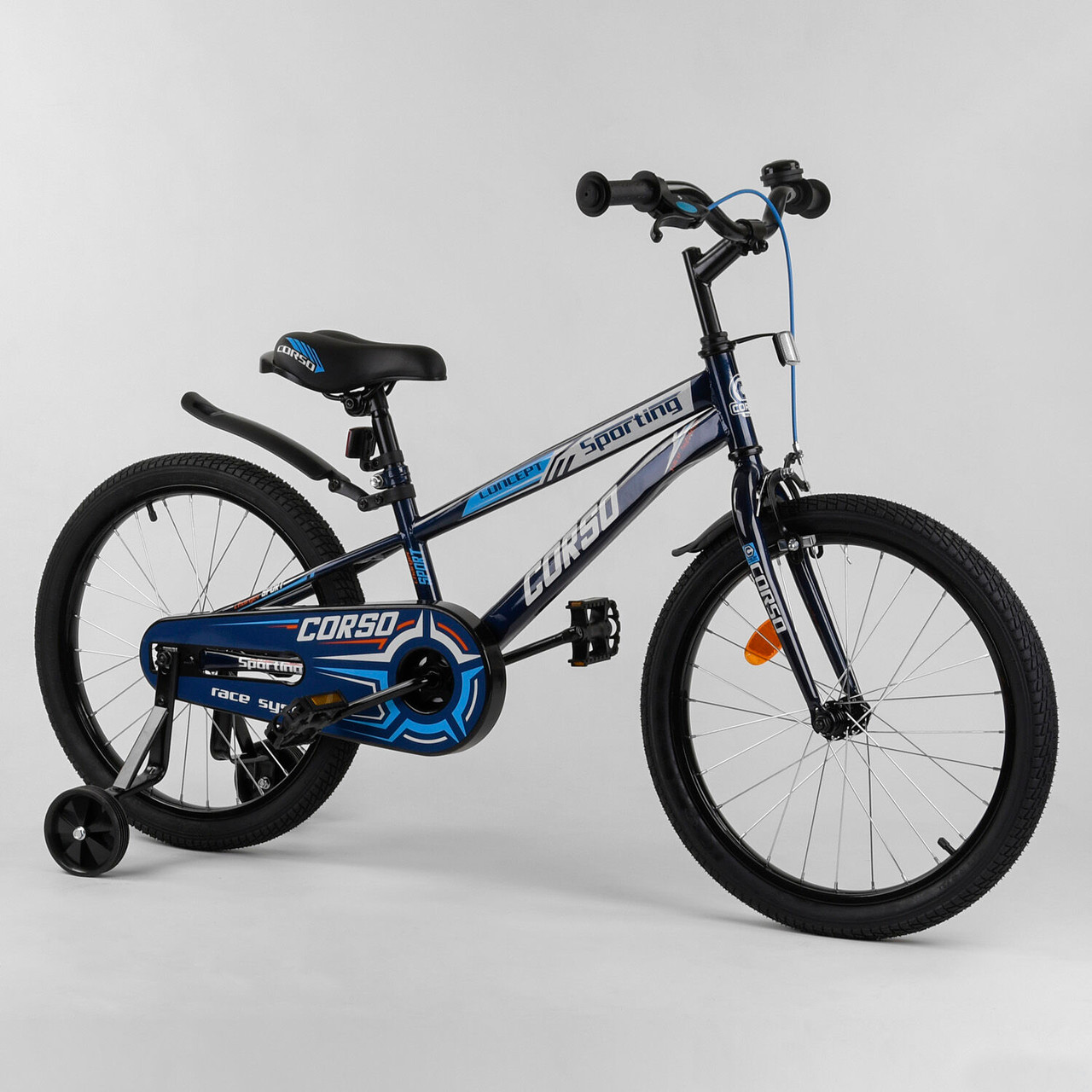 Велосипед дитячий для хлопчика дівчинки 7 8 9 років колеса 20 дюймів Corso R-20944