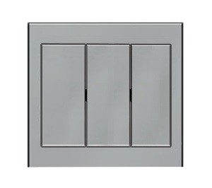 Перемикач Berker K.5 3-кнопковий нержавіюча сталь IP44, вбудований, 250V