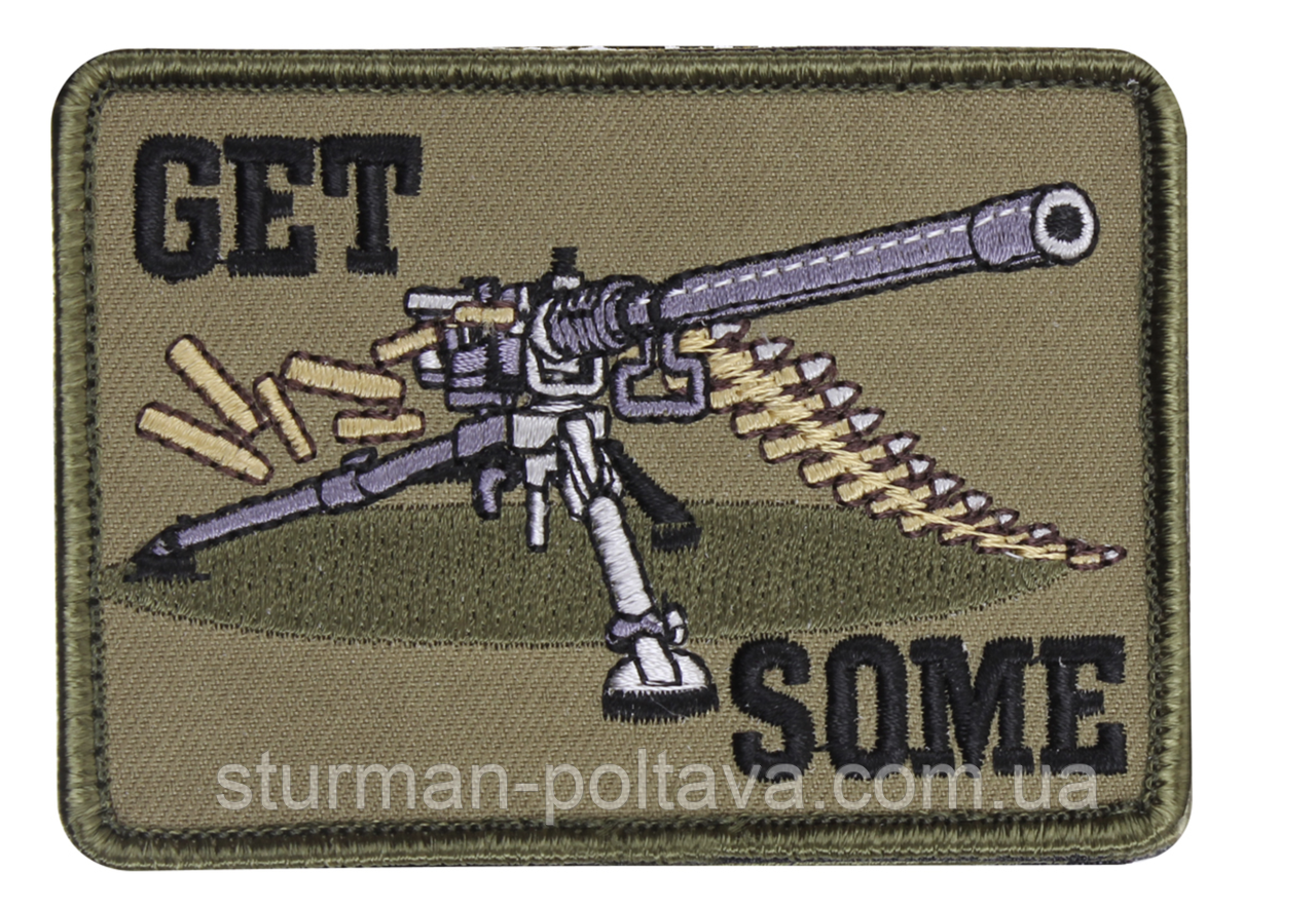Нашивка - патч Velcro Color Patch - "Get Some"колір олива