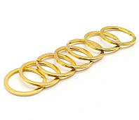 Кольцо Плоское Золото 30 мм для ключей (качество)