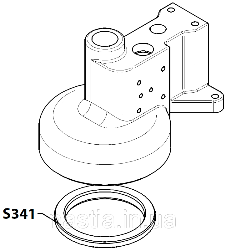 S341 Гумовий ущільнювач холдера, 71,6х57х8,2mm, Nuova Simonelli - фото 2 - id-p521101882