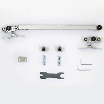 Розсувна система VILLES2000 5660/S до 100 кг + подвійний доводчик Нержавіюча сталь