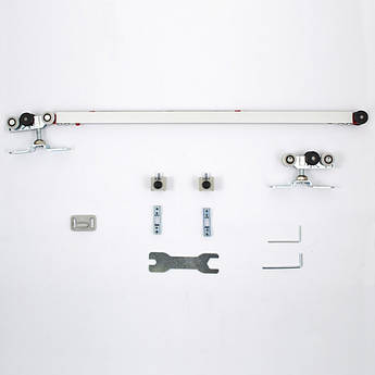 Розсувна система VILLES2000 5660/130 до 130 кг + подвійний доводчик Нержавіюча сталь