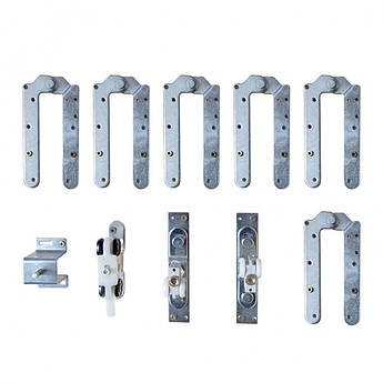 Розсувна система "гармошка" VILLES2000 2500/3100/B/S до 120 кг, 4 стулки Нержавіюча сталь