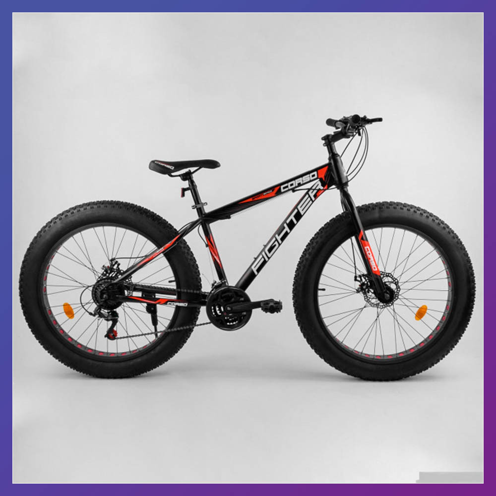 Велосипед Фэтбайк Двухколесный со Скоростями 21 Шт. Corso FIGHTER 96405 ...