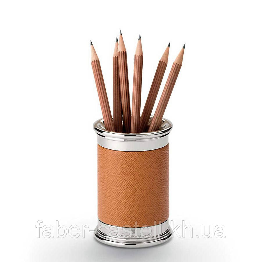 Підставка для ручок Graf von Faber-Castell з колекції Epsom, колір коричневий, 118521