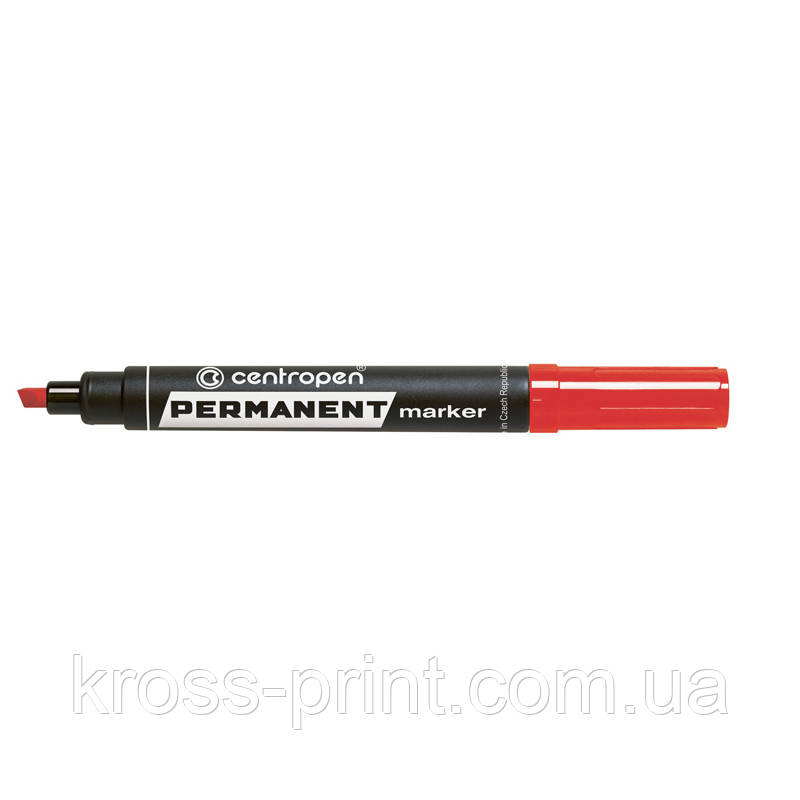 Маркер Permanent 8576 1-4,6 мм клинуватий червоний