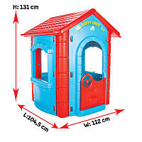 Детский игровой домик Pilsan HAPPY HOUSE 06-098 Синий | Пластиковый домик для детей (ВИДЕО)