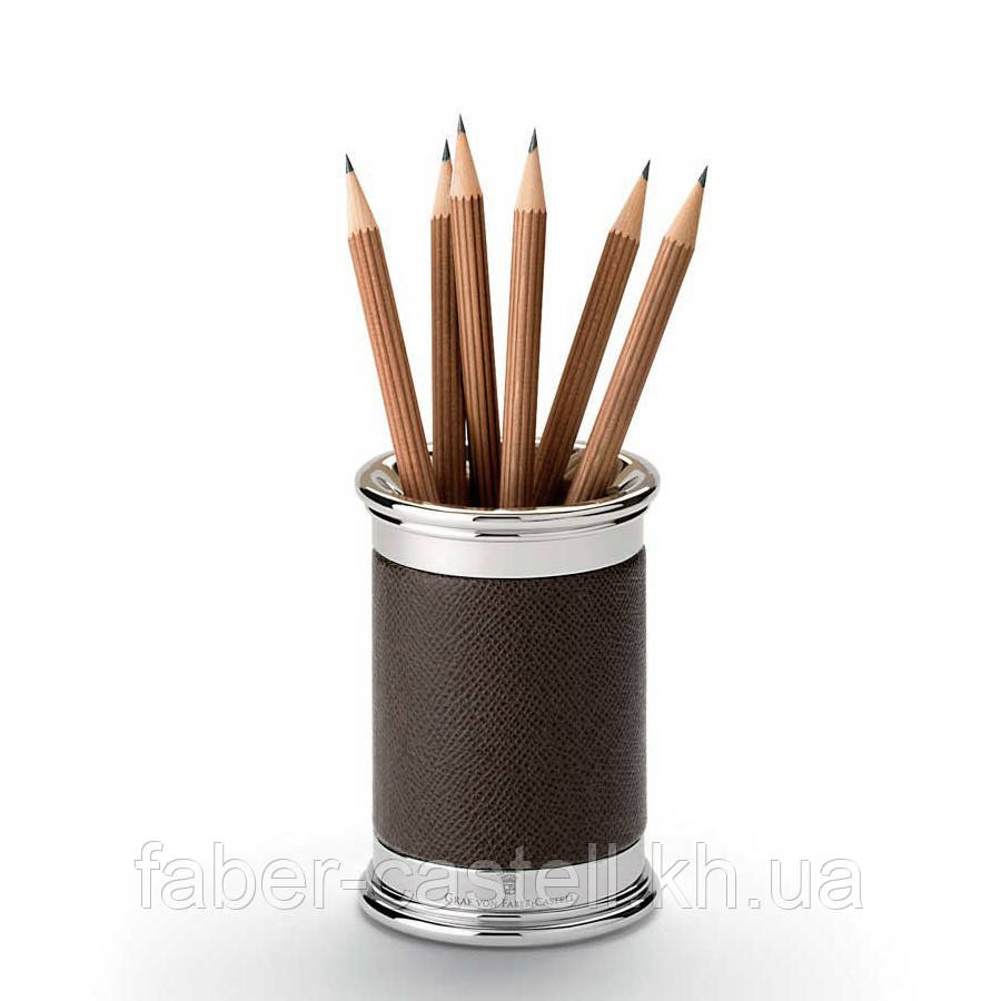 Підставка для ручок Graf von Faber-Castell з колекції Epsom, темно-коричнева, 118519