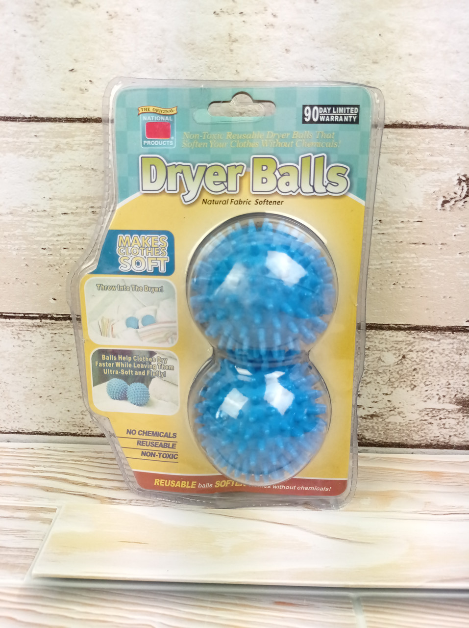 Силіконові кульки для прання М'ячики Dryer Balls для прання білизни 2 шт Оригінальні фото - фото 3 - id-p1432333720