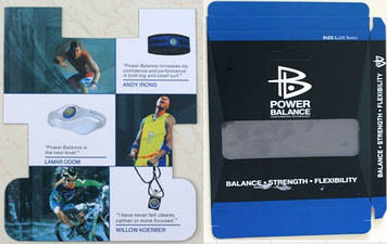 PB Power Balance паковання до браслетів поштучно 1 шт.