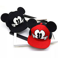 Дитяча кепка Снепбек з вушками Міккі Маус (Mickey Mouse «Мишеня Міккі») Disney з прямим козирком, Унісекс