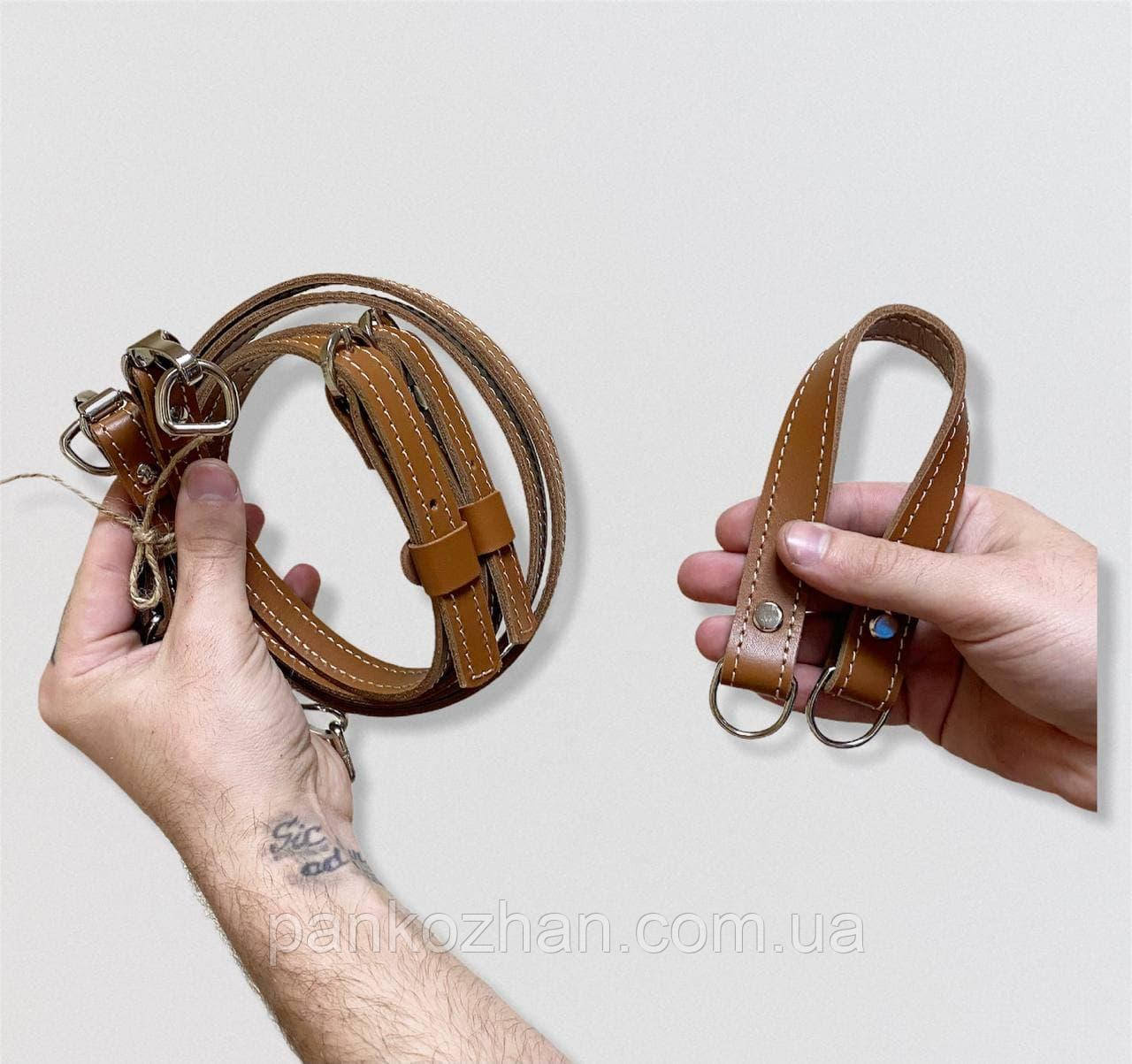 Набір шкіряняної фурнітури для полегшеного рюкзака Light,натуральна шкіра, фото 1