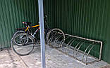 Велопарковка Graceful з нержавейки на 8 велосипедів, фото 3