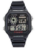 Часы наручные мужские оригинальные кварцевые водонепроницаемые Япония Casio AE-1200WH-1AVEF (модуль №3299)