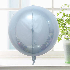 Фольгована куля Сфера 3D блакитний. Розмір 18'