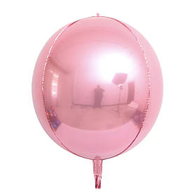 Фольгована куля Сфера 3D рожева. Розмір 18'