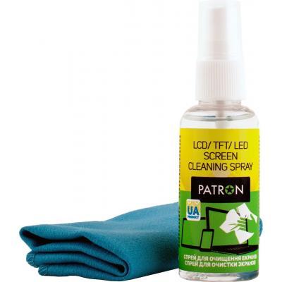 Набір для чищення PATRON 2 in 1 Cleaning Kit (F3-015) LED/TFT/LCD (Спрей 50 мл + Серветка)