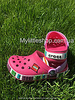 Сабо Crocs LEGO Kids Clog 24 р 14.5-15.1 см Дитячі Рожеві 12080-6N4-C6/7 Fuchsia