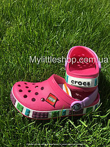 Сабо Crocs LEGO Kids Clog 24 р 14.5-15.1 см Дитячі Рожеві 12080-6N4-C6/7 Fuchsia