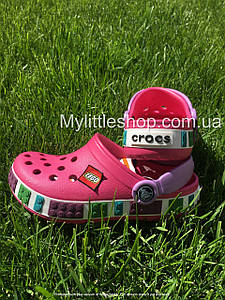Сабо Crocs LEGO Kids Clog 26 р 15.8-16.4 см Дитячі Рожеві 12080-6N4-C8/9 Fuchsia