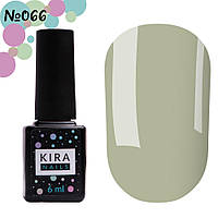 Гель-лак Kira Nails №066 (светло-серый, эмаль), 6 мл