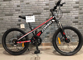 Дитячий спортивний велосипед 20' 'CORSO MG-29535 ОБЛІГЧЕННИЙ магнієвий, Shimano 7 швидкостей