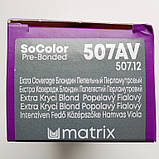 507AV (блонд попелястий перламутровий) Стійка фарба для волосся з сивиною Matrix SoColor Pre-Bonded Extra Coverage,90ml, фото 2