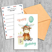 Поздоблива листівка Happy Birthday to you