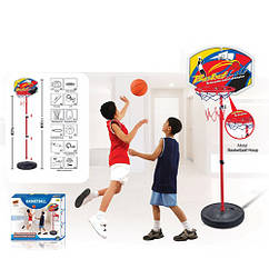 Баскетбольне кільце на стійці MR 0557 - стійка висота 1,20 м, сітка, надувний м'яч, насос