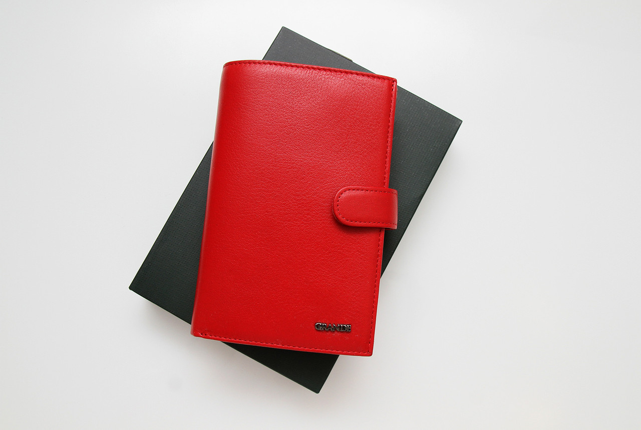 Жіночий шкіряний гаманець Grande 3106-red