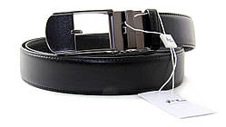 Універсальний чоловічий шкіряний ремінь на затиску