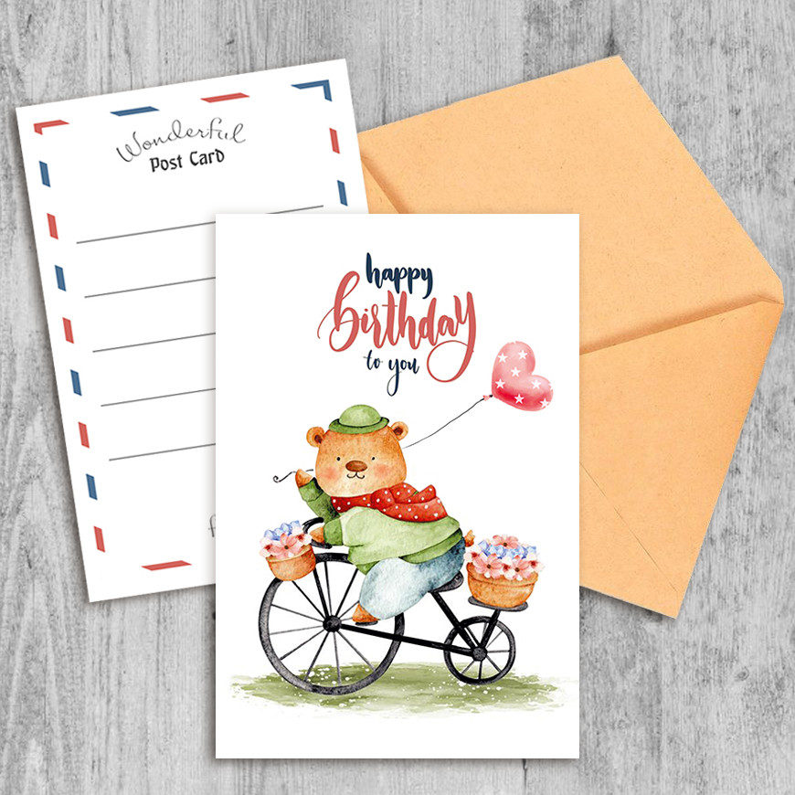 Поздоблива листівка Happy Birthday to you