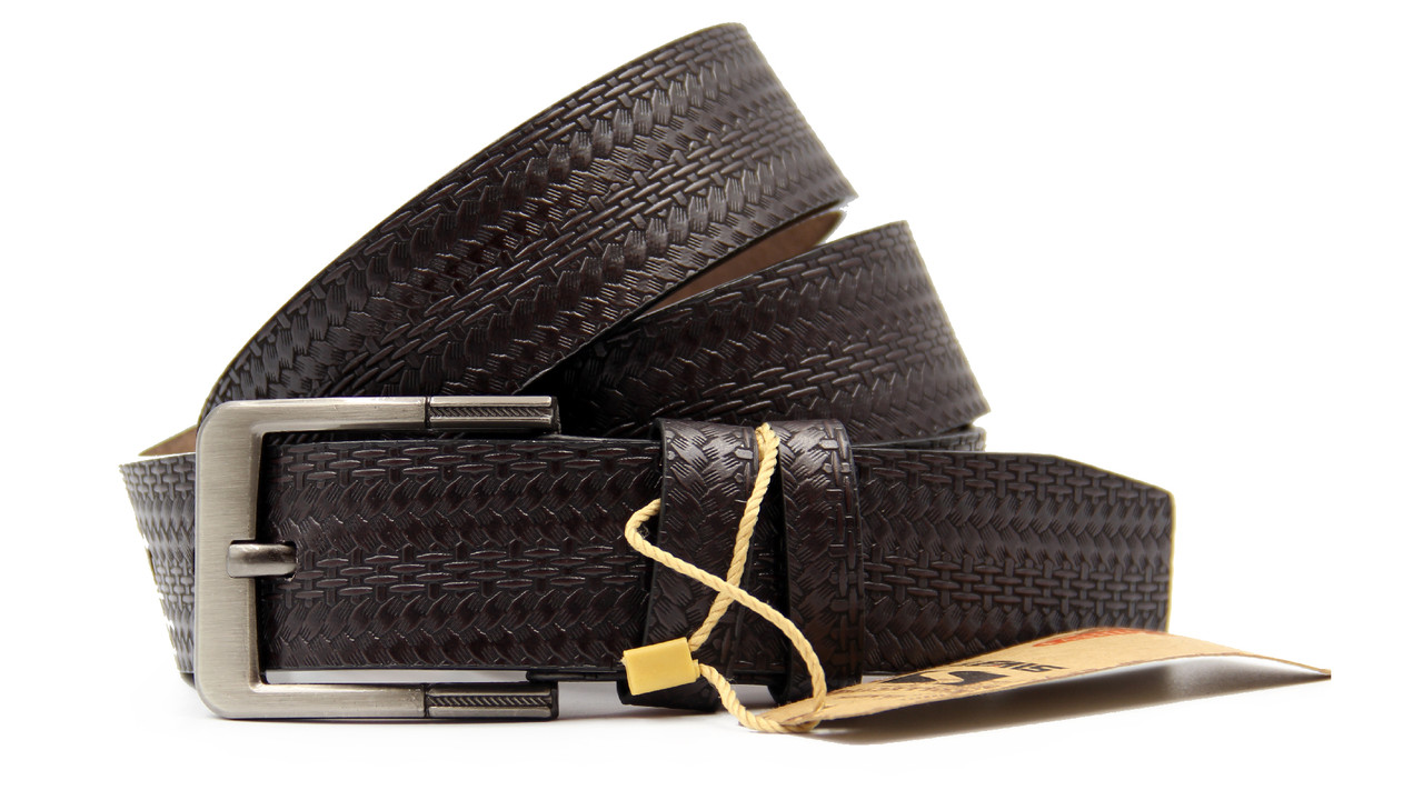 Ремінь шкіряний чоловічий для штанів, фото 1