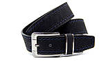 Чоловічий ремінь для джинсів з рядком, фото 2