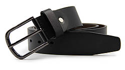 Чорний чоловічий ремінь для джинсів