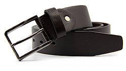 Шкіряний коричневий чоловічий ремінь для костюма