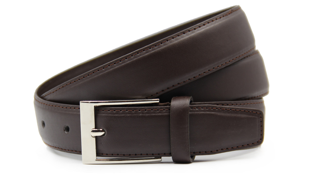 Шкіряний чоловічий пояс довгий для костюма, фото 1