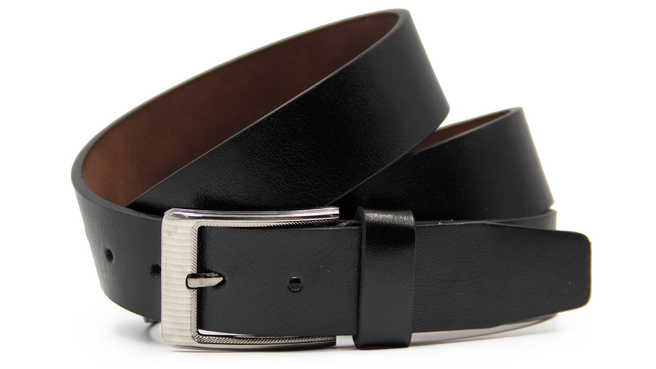 Ремінь батал довгий 135см чоловічий чорний, фото 1