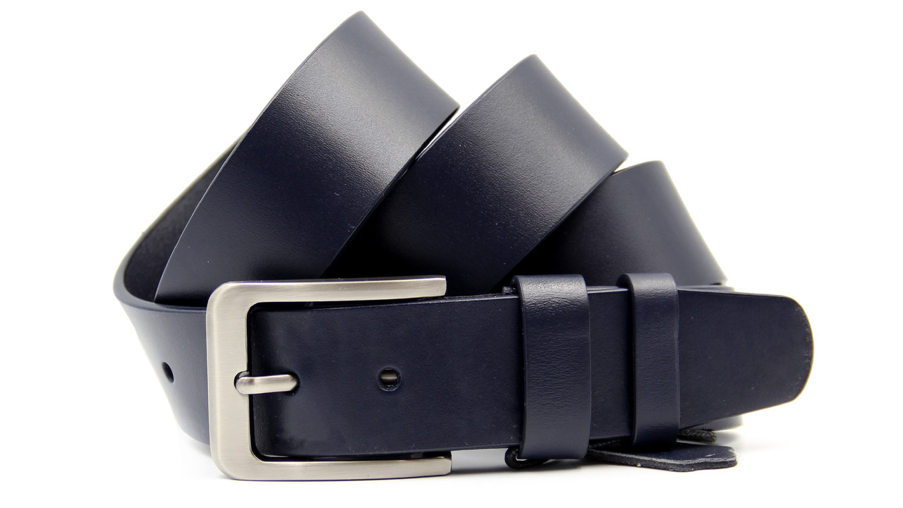 Шкіряний чоловічий довгий пояс для штанів, фото 1