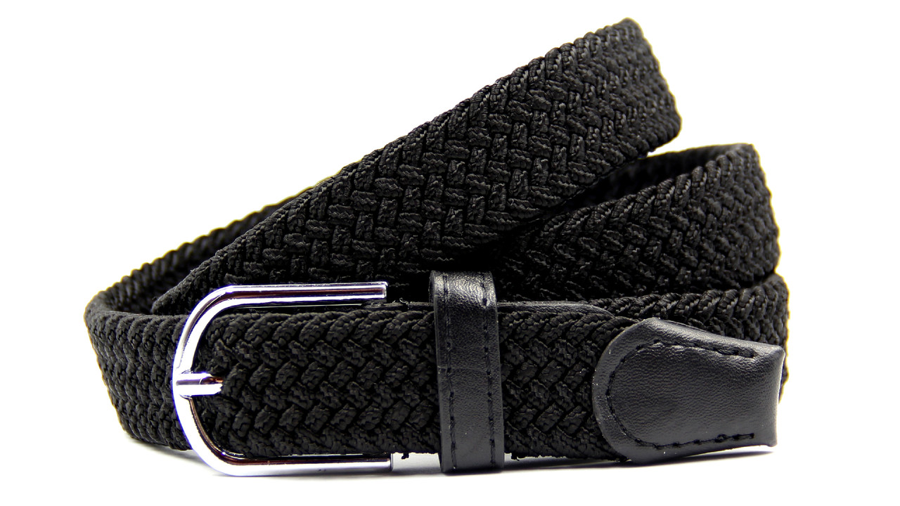 Плетений ремінь гумка жіночий текстильний, фото 1