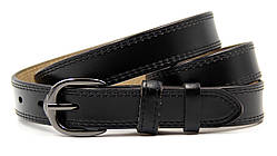 Шкіряний жіночий ремінь для джинсів